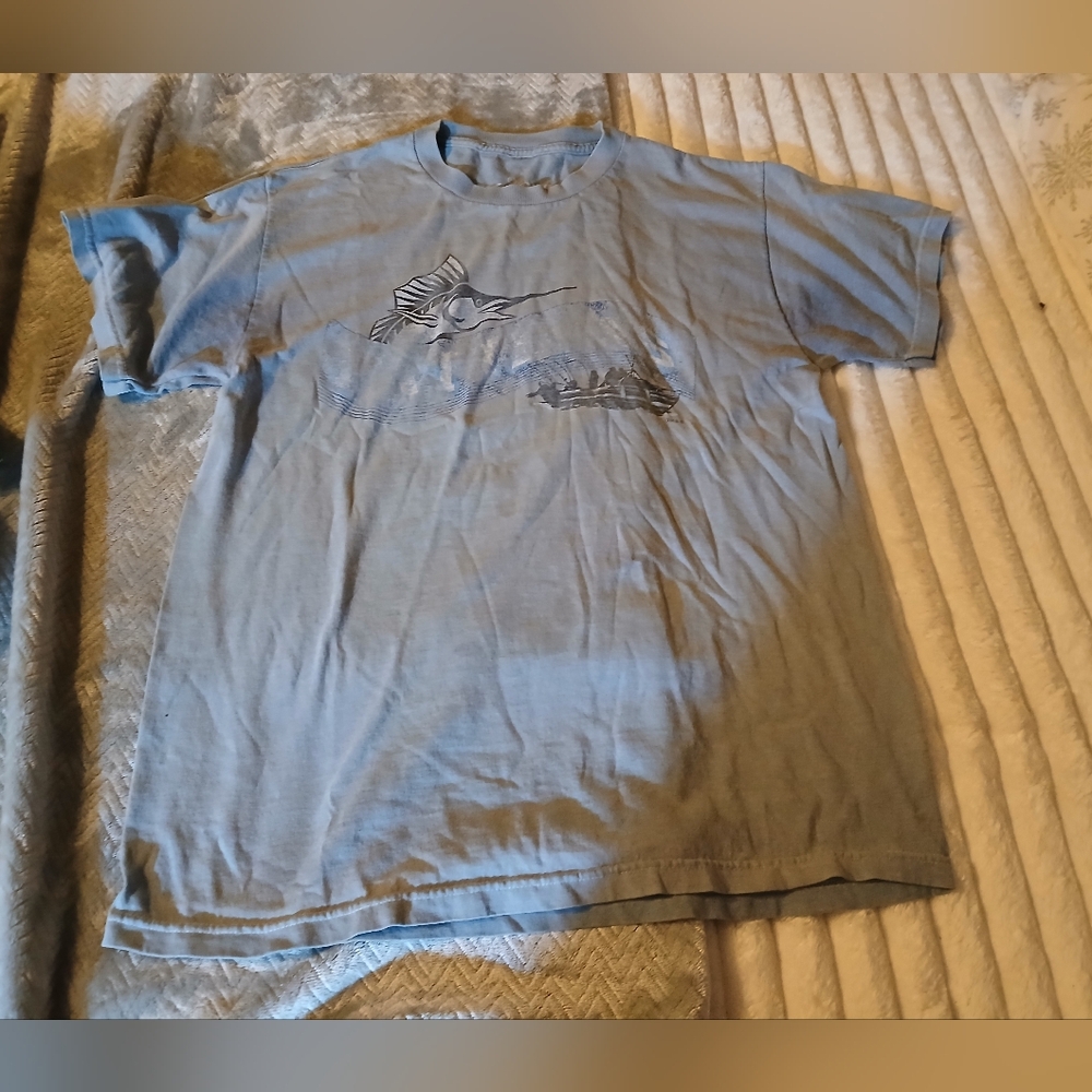 Gray Blue Men's Graphic Tee